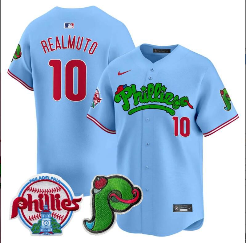 Men Philadelphia Phillies 10 Realmuto blue Limited 2024 MLB Nike jersey